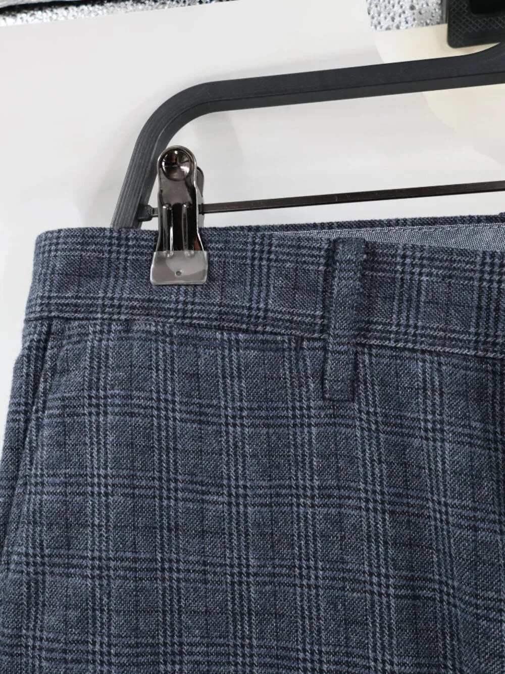 NWT J Crew 484 Pants Mens 32 L32 Slim Fit Brushed Twill Plaid Stretch Flat Front